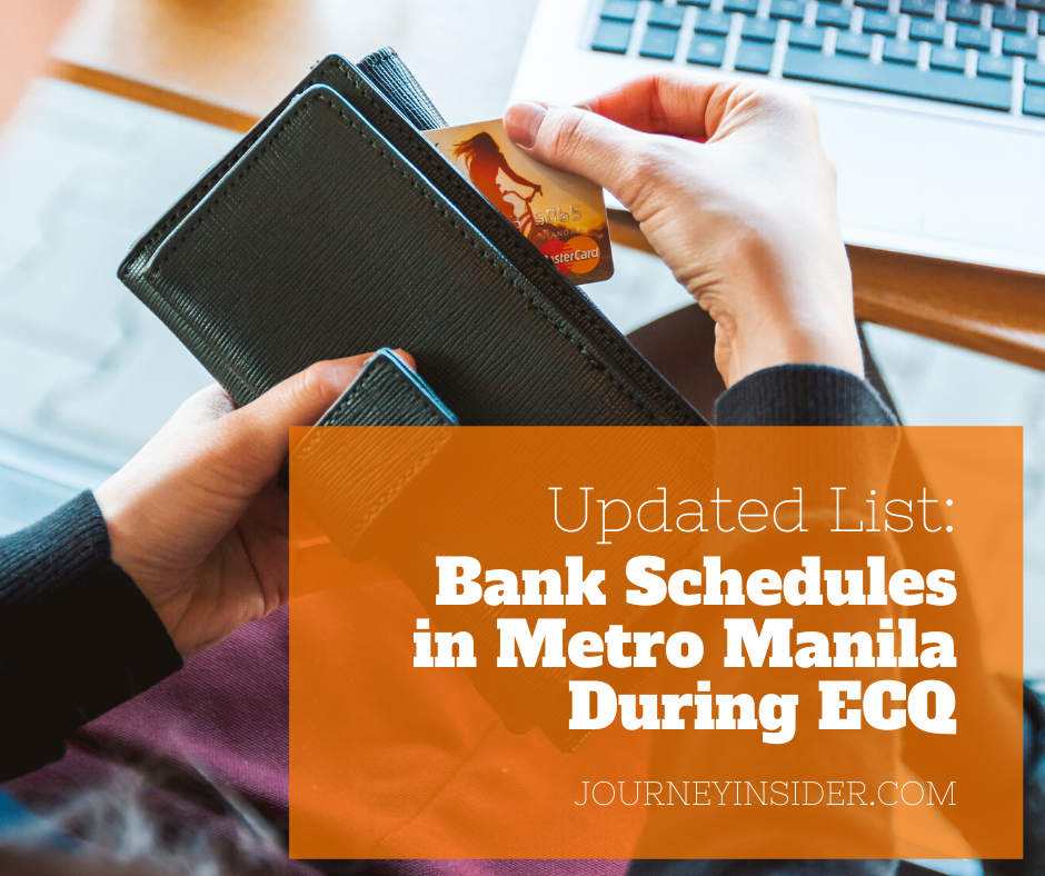 List of Bank Operations in Metro Manila During ECQ